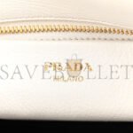 PRADA VITELLO CERVO MINI SATCHEL WHITE (24*24*11cm) - Image 5