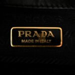 PRADA SAFFIANO LUX EMBOSSED LOGO LARGE SHOULDER BAG BLACK (33*26*11cm) - Image 5