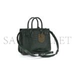 YSL SAC DE JOUR CROC EMBOSSED DARK GREEN 1256125 (26*20.5*12.5cm) - Image 2