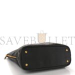 PRADA VITELLO DAINO SIDE ZIP TOTE BLACK (36*30*13cm) - Image 3