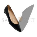 MANOLO BLAHNIK BBFLAT BLACK PATENT LEATHER POINTED TOE FLAT PUMPS 9XX-0545-0008 - Image 3