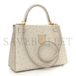 HERM�S MASTER OSTRICH KELLY SELLIER 25 GRIS (25*17*7cm) - Image 2