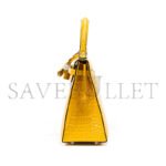 HERM�S MASTER KELLY 25 NILE CROCODILE LEATHER AMBER YELLOW SILVER BUCKLE (25*17*7cm) - Image 4