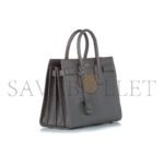 YSL SAC DE JOUR EMBOSSED LEATHER SATCHEL GREY 378299DND1N1202 (22*18*10.5cm) - Image 2