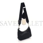 PRADA NYLON RE-EDITION 2005 SHOULDER BAG BLACK (22*18*6cm) - Image 2