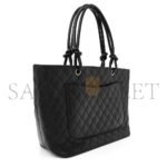 CHANEL CALFSKIN QUILTED LARGE CAMBON TOTE BLACK (30*25*15cm) - Image 3