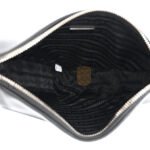PRADA GRACE LUX TRIANGLE WRISTLET POUCH BLACK (27*15*6cm) - Image 5