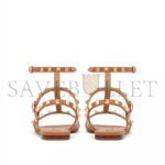 VALENTINO ROCKSTUD FLAT CALFSKIN SANDAL WITH STRAPS 4W2S0A05VOD_KEL - Image 3