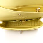 CHANEL CAVIAR QUILTED SMALL DOUBLE COVER YELLOW (23*14.5*6cm) - Image 6