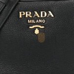 PRADA VITELLO PHENIX CAMERA BAG BLACK (20*15*8cm) - Image 6