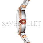 BVLGARI LVCEA LADIES 18 CARAT ROSE GOLD WATCH 102475 - Image 4