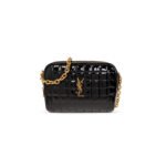YSL BLACK CASSANDRE QUILTED MINI CROSSBODY BAG 7648092IU071000 (19.5*14*4cm)