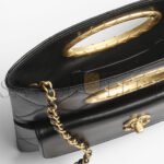 CHANEL CLUTCH LAMBSKIN & GOLD-TONE METALBLACK AS5038 (25*19*3cm) - Image 3