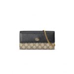 GUCCI GG MARMONT BI-COLOR WALLET ON CHAIN ��54658517WAG1283 (19*10cm)