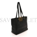 PRADA VITELLO DAINO EMBOSSED LOGO TOTE BLACK (30*26*14cm) - Image 2