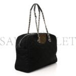 PRADA NYLON TESSUTO IMPUNTU QUILTED SHOULDER BAG BLACK (36*25*14cm) - Image 2