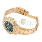 ROLEX DAYTONA GREEN DIAL YELLOW GOLD AUTOMATIC 40MM WATCH 116508 - Image 2