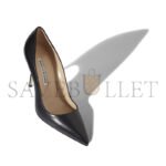 MANOLO BLAHNIK BB CALF BLACK CALF LEATHER POINTED TOE PUMPS 9XX-0512-0013 - Image 3