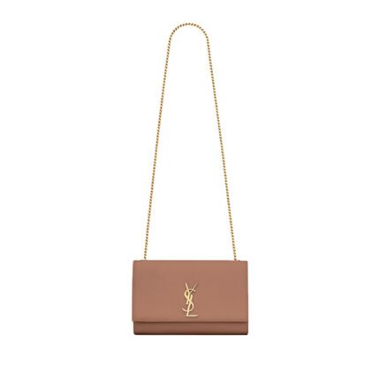 YSL KATE MEDIUM IN GRAIN DE POUDRE EMBOSSED LEATHER 469390BOW0J1489 (24*14.5*5.5cm)