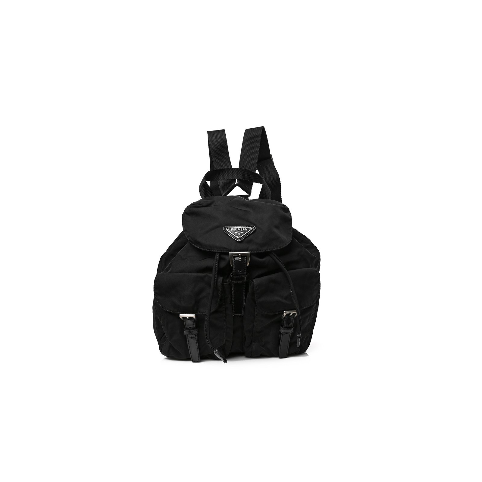 a95fef6d181863b7dd8a0afada5f2b1c4b5bbc08 PRADA NYLON VELA MEDIUM BACKPACK BLACK (29*29*14cm) - Image 1
