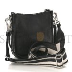 PRADA VITELLO DAINO SOFT MINI SHOULDER BAG BLACK (20*20*8cm) - Image 2