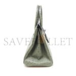 HERM�S MASTER BIRKIN 30 OSTRICH LEATHER DARK GREEN GOLD BUCKLE H041933CK81 (30*22*16cm) - Image 4