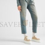 PRADA DOUBLE WHEEL RE-NYLON GABARDINE SNEAKERS 1E260M - Image 6