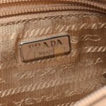 PRADA TESSUTO NYLON SAFFIANO WRISTLET CAMMEO (17*11*4cm) - Image 5