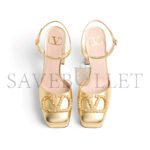 VALENTINO VLOGO SIGNATURE PLATFORM PUMP IN LAMINATED NAPPA 115MM 6W2S0LF8LUY_9MR - Image 4