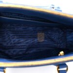 PRADA SAFFIANO LUX MINI GALLERIA DOUBLE ZIP TOTE AZZURO (27*17*12cm) - Image 4