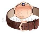 CARTIER BALLON BLEU DE CARTIER WATCH 33MM, AUTOMATIC MOVEMENT, ROSE GOLD, LEATHER W6920097 - Image 7