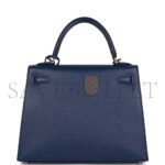 HERM�S MASTER KELLY SELLIER 28 BLEU SAPHIR EPSOM PALLADIUM HARDWARE (28*22*10cm) - Image 3