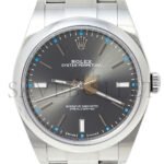 ROLEX OYSTER PERPETUAL GREY STAINLESS STEEL AUTOMATIC 39 MM WATCH 114300-0001 - Image 2