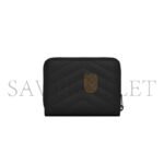 YSL CASSANDRE MATELASS� COMPACT ZIP AROUND WALLET IN GRAIN DE POUDRE LEATHER�668288BOW081000 (12*10*3cm) - Image 2