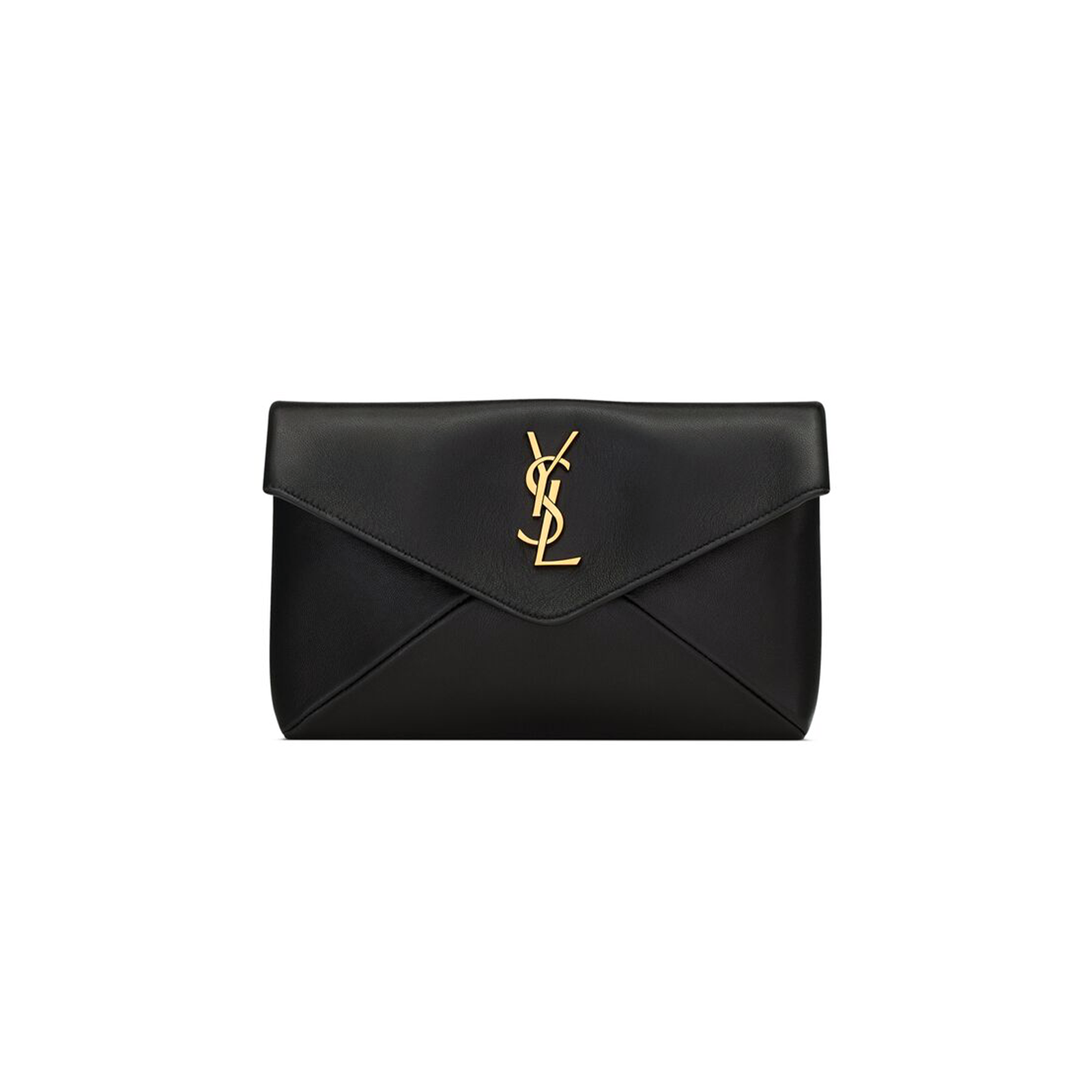 ae028344d3916b1b3969baaab8a3b6b70f96a8f7 YSL CASSANDRE SMALL ENVELOPE POUCH IN LAMBSKIN�764931AACX71000 (21*14*3cm) - Image 1