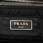 PRADA NYLON TESSUTO IMPUNTU QUILTED SHOULDER BAG BLACK (30*25*14cm) - Image 4