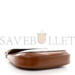 PRADA SPAZZOLATO CLEO FLAP SHOULDER BAG TOBACCO (24*21*6cm) - Image 3