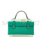 HERM�S MASTER VERT FIZZ, NATA, ROSE TEXAS AND VERT JADE INDIGO EPSOM QUELLE IDOLE KELLY DOLL PICTO PALLADIUM HARDWARE (18*15*6cm) - Image 4