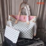 Louis Vuitton Damier Azur Canvas Neverfull MM N41605 Pink - Image 2