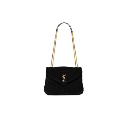 YSL LOULOU SMALL CHAIN BAG IN SUEDE 494699356642 (23*17*9cm)