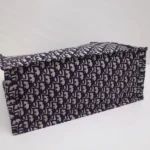 Blue bias canvas tote bag - Image 3