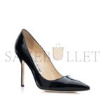 MANOLO BLAHNIK BB PATENT BLACK PATENT POINTED TOE PUMPS 9XX-0537-0008 - Image 2