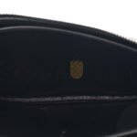 PRADA VITELLO DAINO WRISTLET POUCH BLACK (25*18*5cm) - Image 4