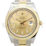 ROLEX DATEJUST CHAMPAGNE DIAL WATCH 116333 - Image 3