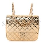 CHANEL MIRROR CALFSKIN METALLIC CALFSKIN QUILTED HOLLYWOOD BOULEVARD BACKPACK WITH COIN PURSE GOLD AS4647 (20*15*6.5cm) - Image 2