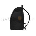 YSL SAINT LAURENT BACKPACK IN ECONYL庐 AND VEGETABLE-TANNED LEATHER 756285FACEO1000 (45*44*24cm) - Image 4