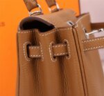 Hermès Kelly Togo Calf Sliver hardware Golden brown size: 25Cm/ 28Cm - Image 6