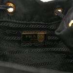 PRADA RE-NYLON DUET DRAWSTRING SHOULDER BAG BLACK (23*18*11cm) - Image 5