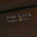 PRADA VITELLO DAINO SOFT MINI SHOULDER BAG CARAMEL (20*19*13cm) - Image 5
