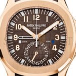 PATEK PHILIPPE AQUANAUT ROSE GOLD TRAVEL TIME BROWN DIAL COMPOSITE MEN��S WATCH 5164R-001 - Image 3